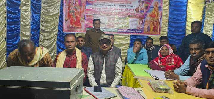 তানোর উপজেলা চেয়ারম্যান ময়নার লীলা কির্তন পরিদর্শন