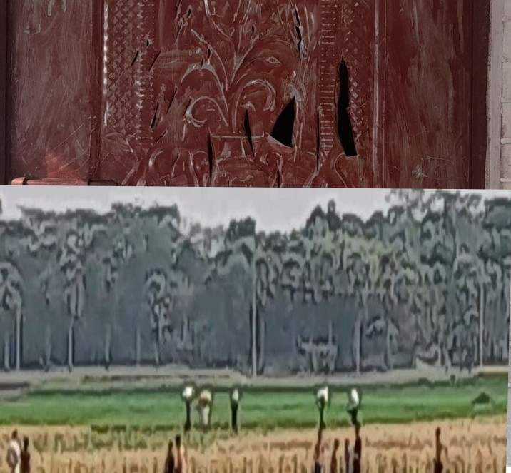 অবসর প্রাপ্ত পুলিশ কর্মচারী বাড়িতে সন্ত্রাসী হামলা চালিয়ে বাড়ির ঘর ভাঙচুর ও লুটপাট অভিযোগ