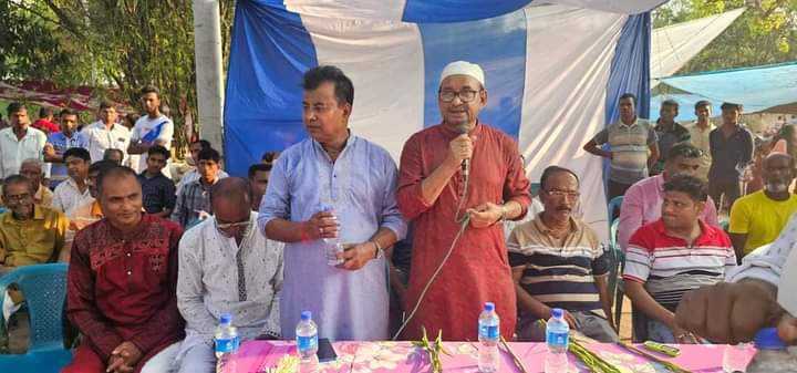 তানোরে চৈত্র সংক্রান্তিতে পূজামন্দির চেয়ারম্যান ময়নার পরিদর্শন