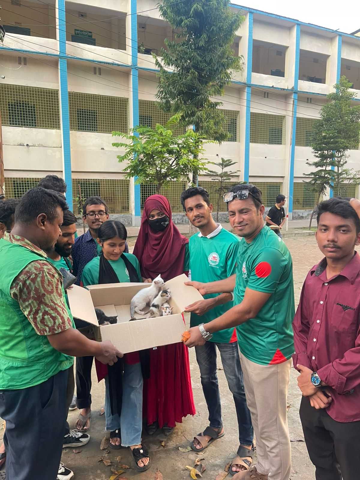 প্রশংসায় ভাসছেন বস্তাবন্ধি পাঁচটি বিড়াল ছানা ডাস্টবিন থেকে জীবিত উদ্ধার করে