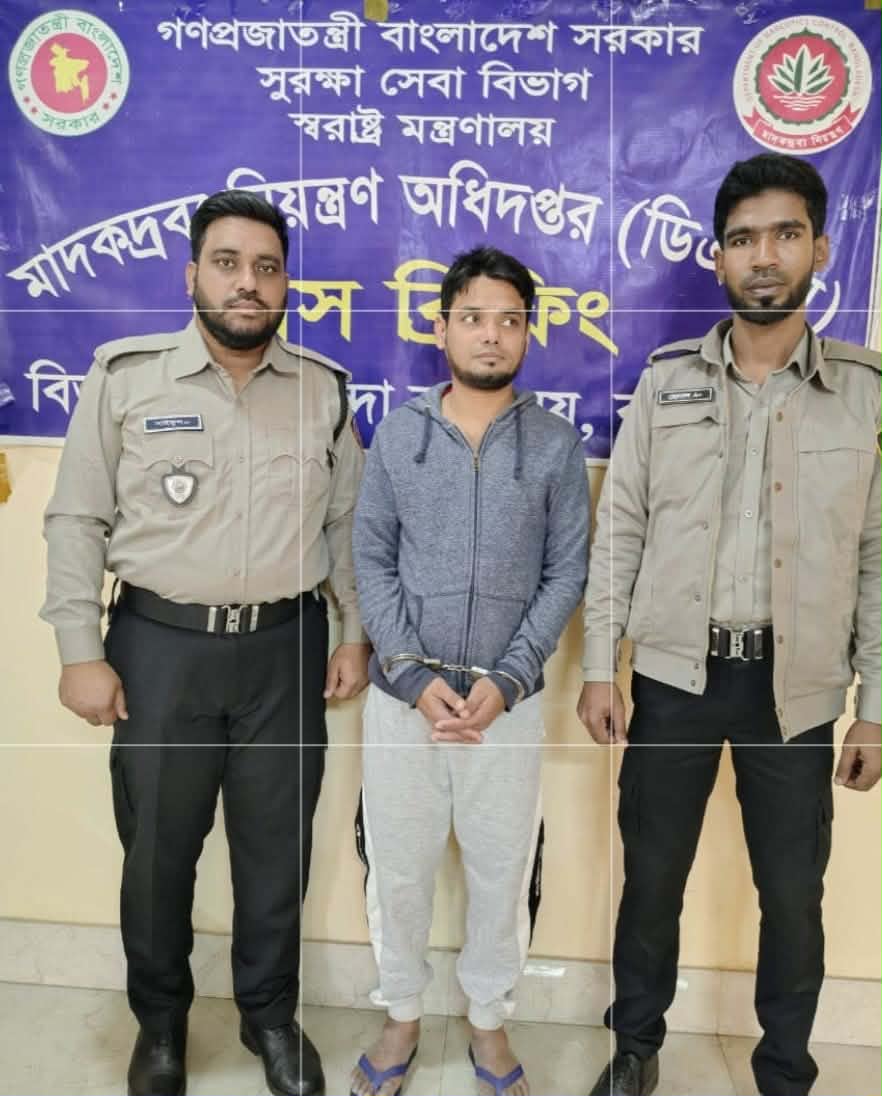 বরিশালে সাবেক প্যানেল মেয়রের ছেলে মাদকসহ গ্রেফতার