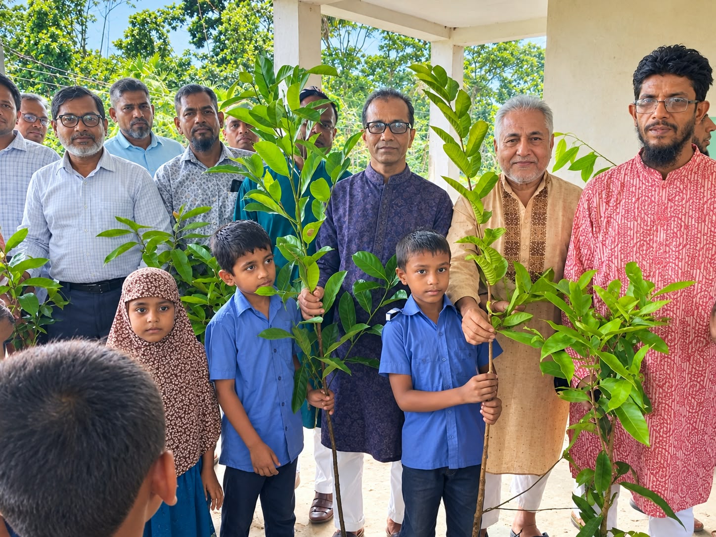 বাউফলে শিক্ষার্থীর মাঝে ফলজ গাছ বিতরণ ও পরিচিতি সভা অনুষ্ঠিত