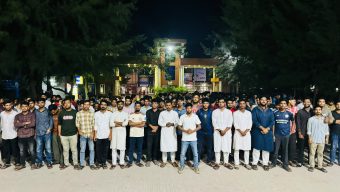 মাদক, আওয়ামী লীগ-ছাত্রলীগের নৈরাজ্য ও জামায়াত-শিবিরের অনলাইন গুজবের বিরুদ্ধে ববি ছাত্রদলের বিক্ষোভ