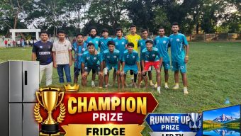 চরামদ্দী ফ্রিজ কাপের ফাইনালে বরিশাল বিশ্ববিদ্যালয় সেন্ট্রাল ফুটবল টিম