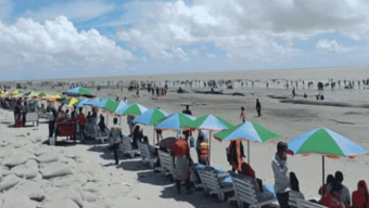 দীর্ঘ ছুটিতে কুয়াকাটায় পর্যটকের ভিড়